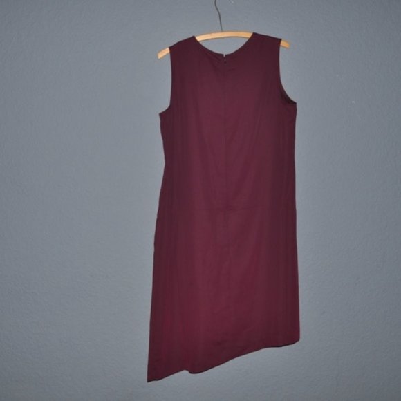 New PROLOGUE Wine Draped Asymmetric Dress XXL NWT - Picture 5 of 8